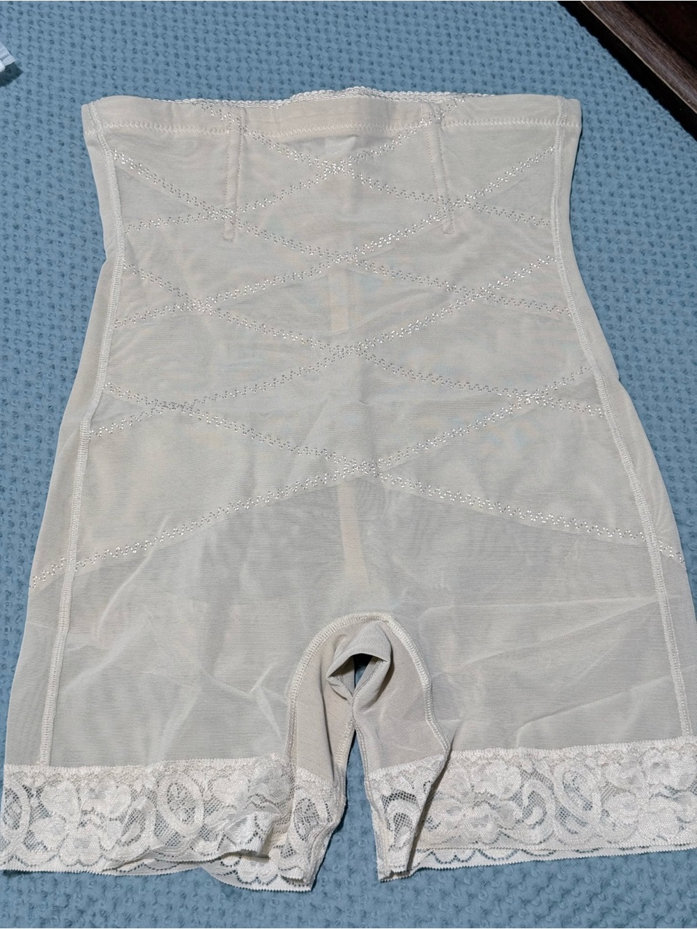 NEW XL beige/nude Butt Lifter Shapewear High Waist Lace Faja